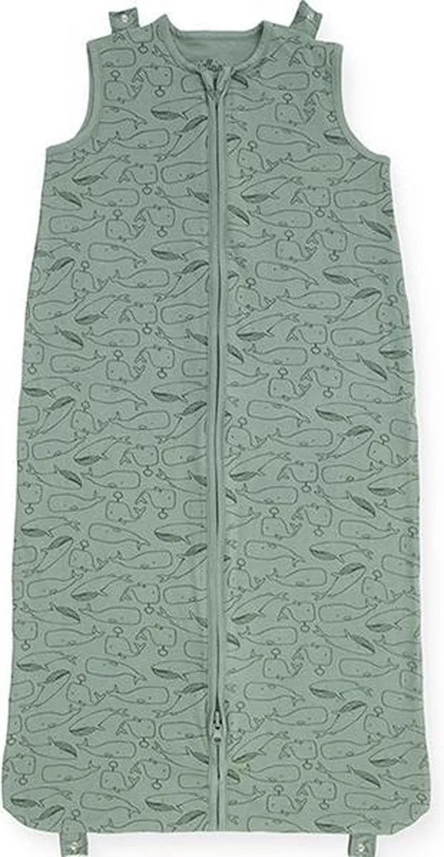 Jollein Baby Slaapzak 4-seizoenen 70cm - Whales - Ash Green