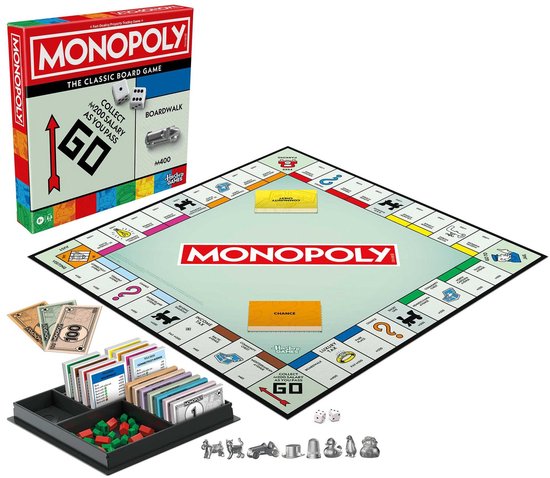 Hasbro bordspel Monopoly Classic - familiespel - educatief speelgoed. ENGELSTALIG!
