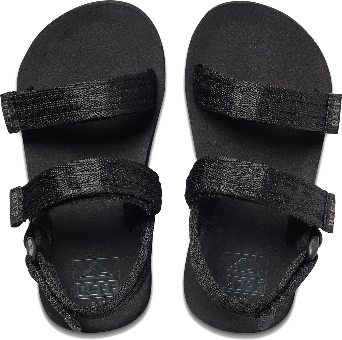 Reef Little Ahi Convertible Unisex Slippers - Black - Maat 19.20