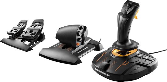 Thrustmaster T16000M FCS Flight Pack - Flight Control Systeem - Joystick, Throttle en Rudder Pedals - voor PC
