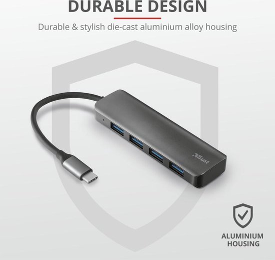 Trust Halyx - USB-C Hub - 4-Port USB 3.2 - 5 Gbps