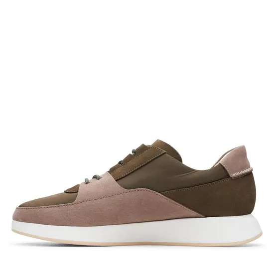Clarks Originals Kiowa Pace Heren Sneakers - Olive Combi - Maat 40
