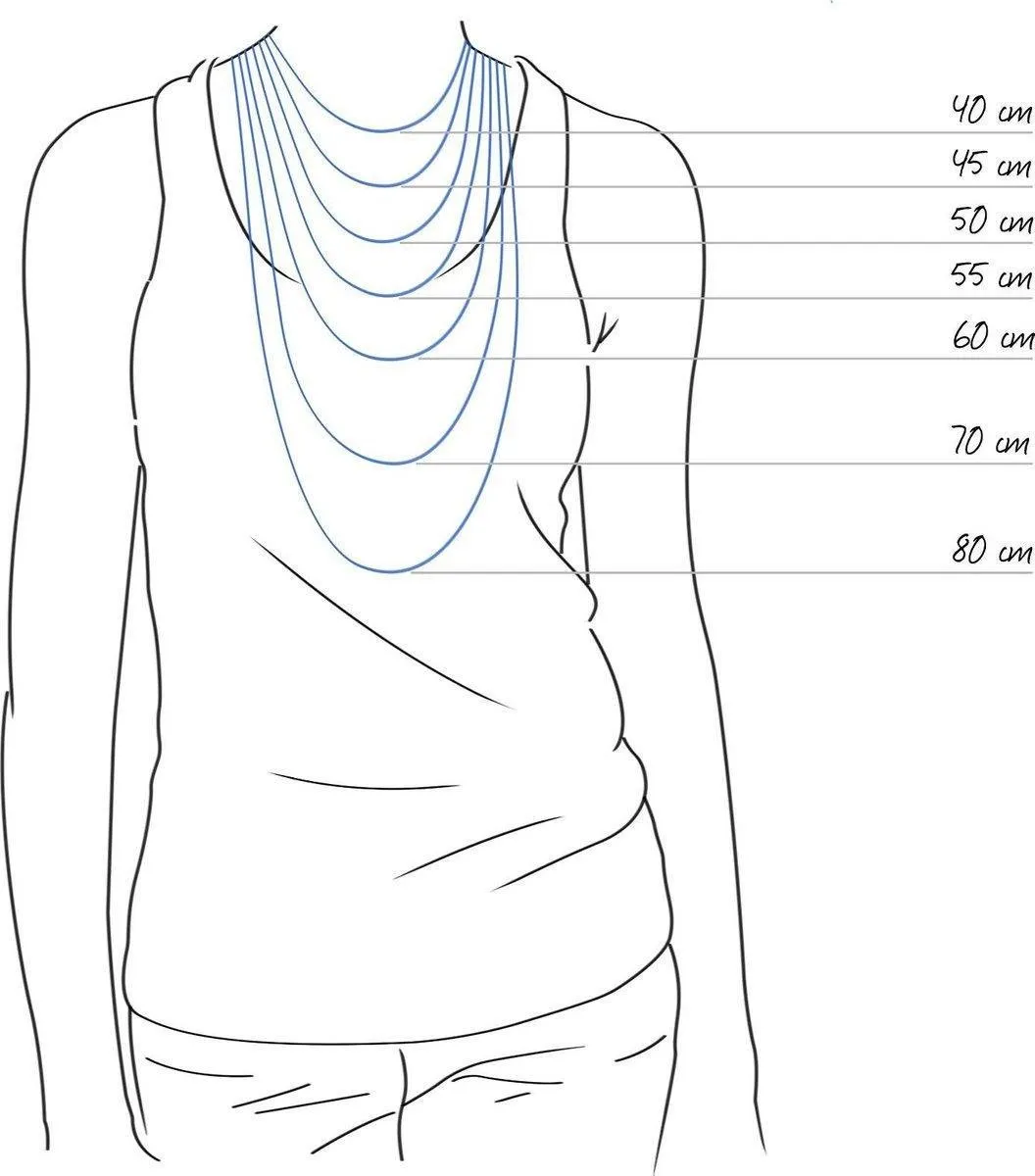 Dash Ketting Poli/mat 8 mm 42 + 3 cm - Staal