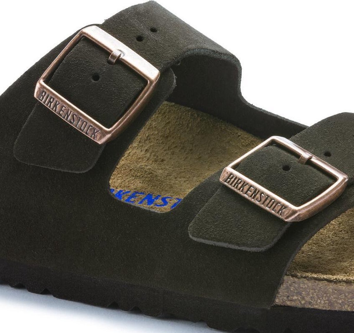 Birkenstock - Maat 39 - Arizona SFB VL Narrow Dames Slippers - Mocca