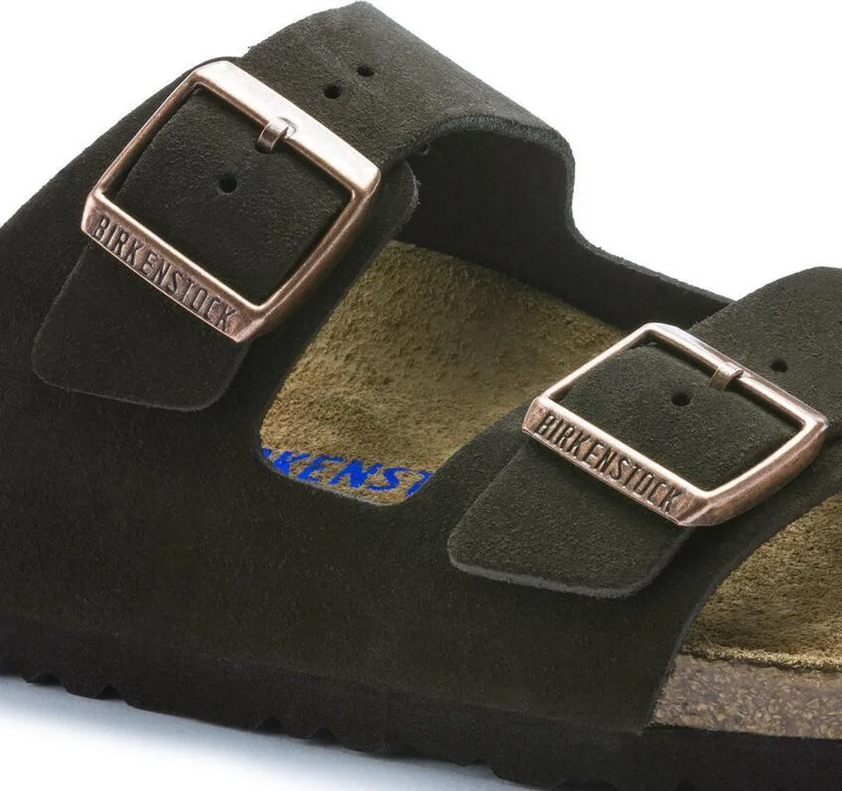 Birkenstock - Maat 39 - Arizona SFB VL Narrow Dames Slippers - Mocca
