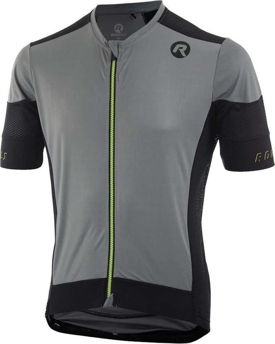 Rogelli Wielershirt Maat XL  KM Rise Grijs/Zwart/Fluor