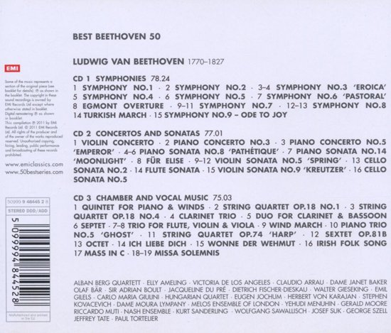 50 Best Beethoven(CD)