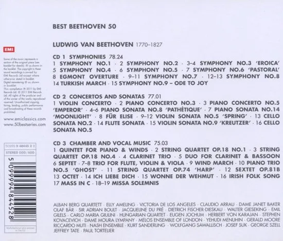 50 Best Beethoven(CD)