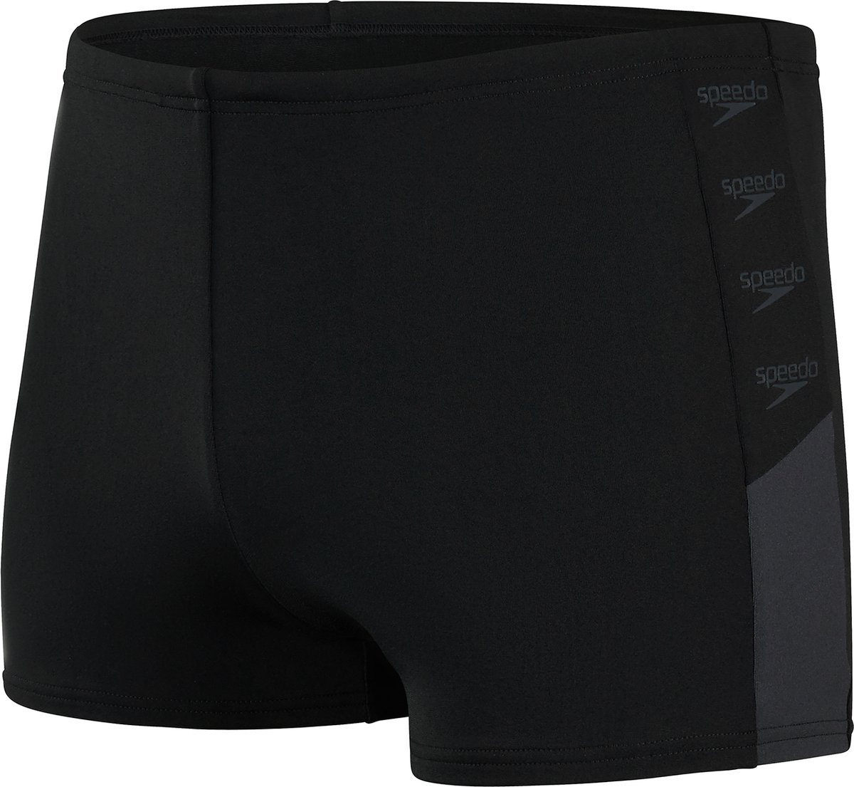 zwembroek, zwart, stretch, korte, Speedo logo