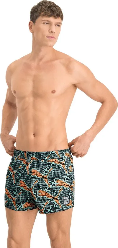 PUMA Maat S SWIM MEN CAT LOGO AOP SHORT SHORTS 1P