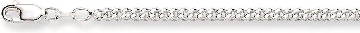 Silver Lining ketting - zilver - gourmet 3.0 mm - 50 cm