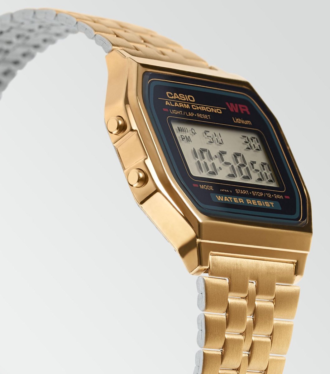 Casio Vintage Iconic A159WGEA-1EF Unisex Horloge 36,3 mm - Goudkleurig