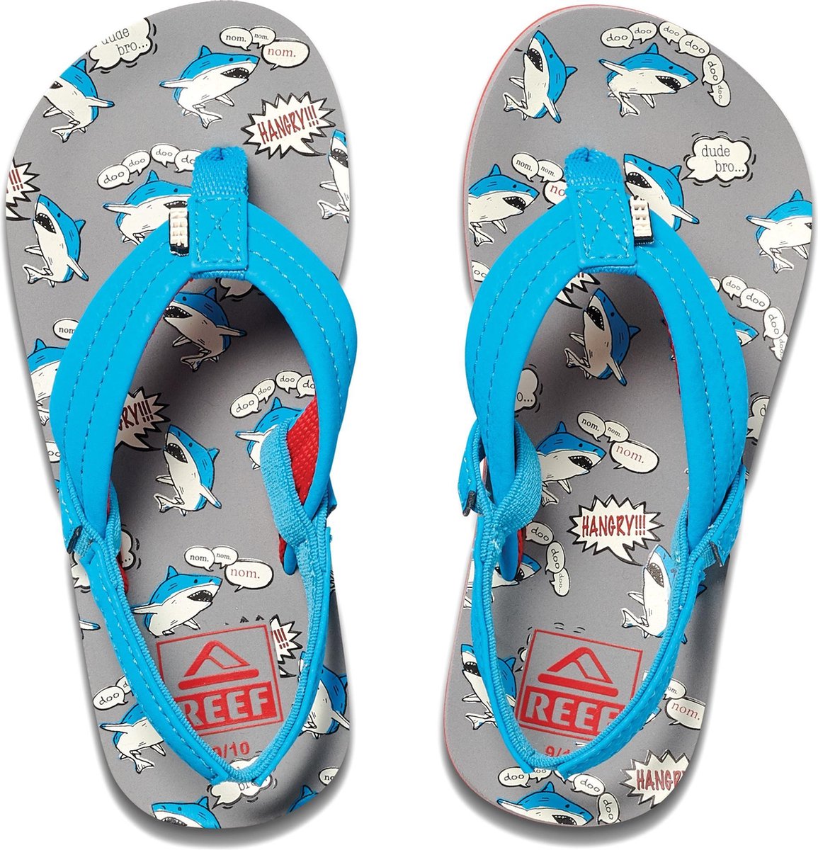 Reef Little Ahi Slippers - Nom/Nom - Maat 21/22