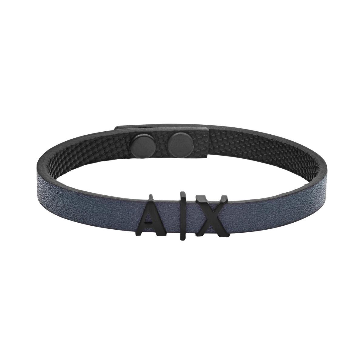 armband, leer, kunststof, blauw, AIX