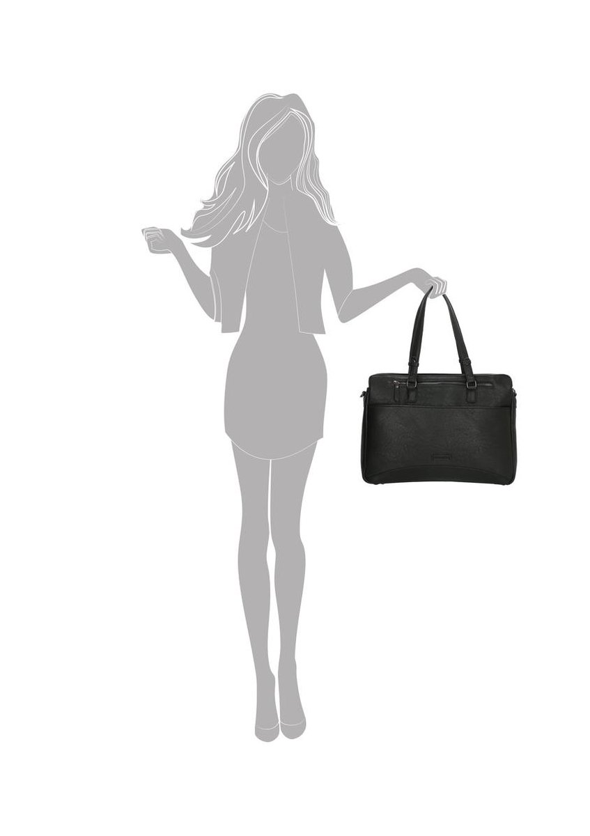 Enrico Benetti Lily dames laptoptas 14 inch - 66450 - zwart