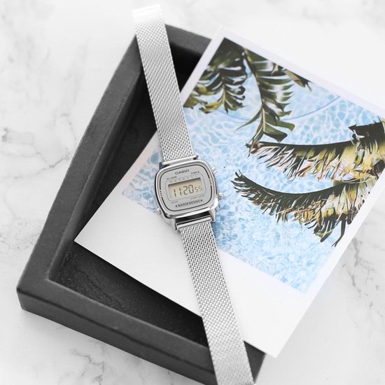 Casio Vintage Mini LA670WEM-7EF Dameshorloge 24,6 mm - Zilverkleurig