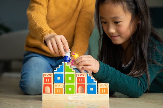 SmartGames - Camelot Junior - Educatief houten denkspel voor één speler - vanaf 4 jaar - Ridder en p