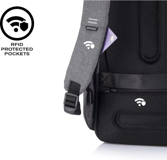 XD Design Bobby Hero XL Anti-Diefstal Rugzak 21,5 liter - Grijs