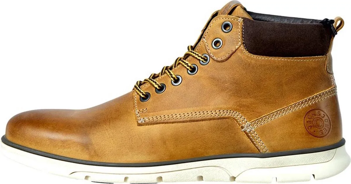 Jack & Jones - Maat 42 - Heren Sneakers Jfw Tubar Leather - Bruin