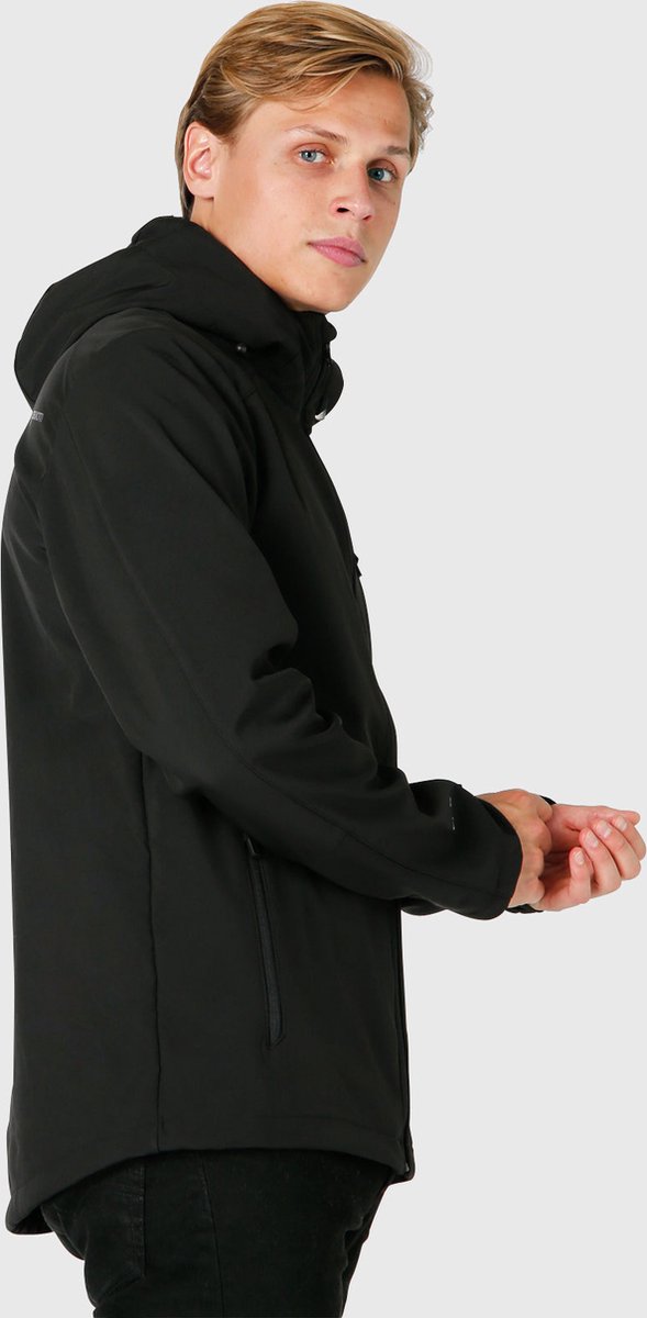 Brunotti Maat S  - Mib Men Softshell Jacket - Softshell Jas Heren - Waterafstotend - Outdoorjas - Black