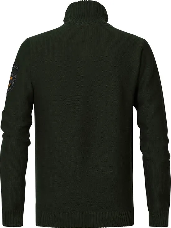 Petrol Industries  - Maat M - Heren Fijngebreide Pullover - Bruin
