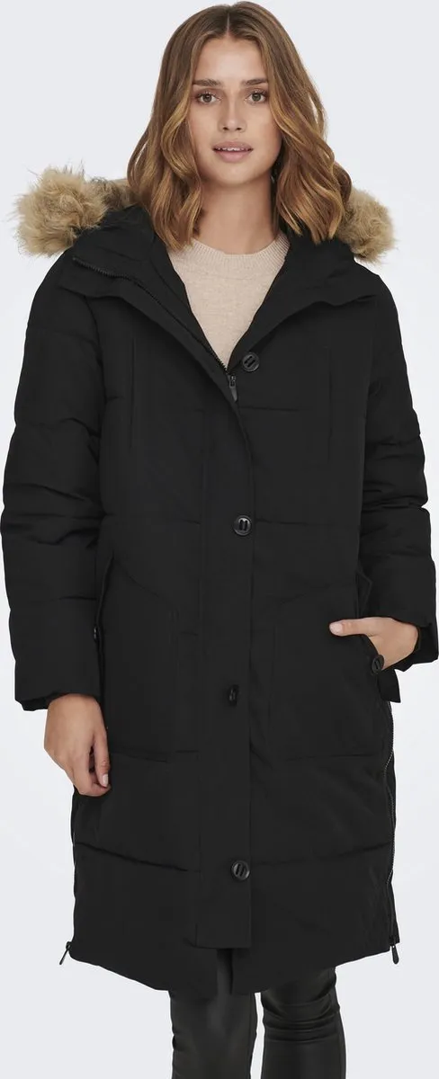 JDY - Maat L - JDYLOOK PADDED LONG PARKA JACKET OTW SIE Dames Jas
