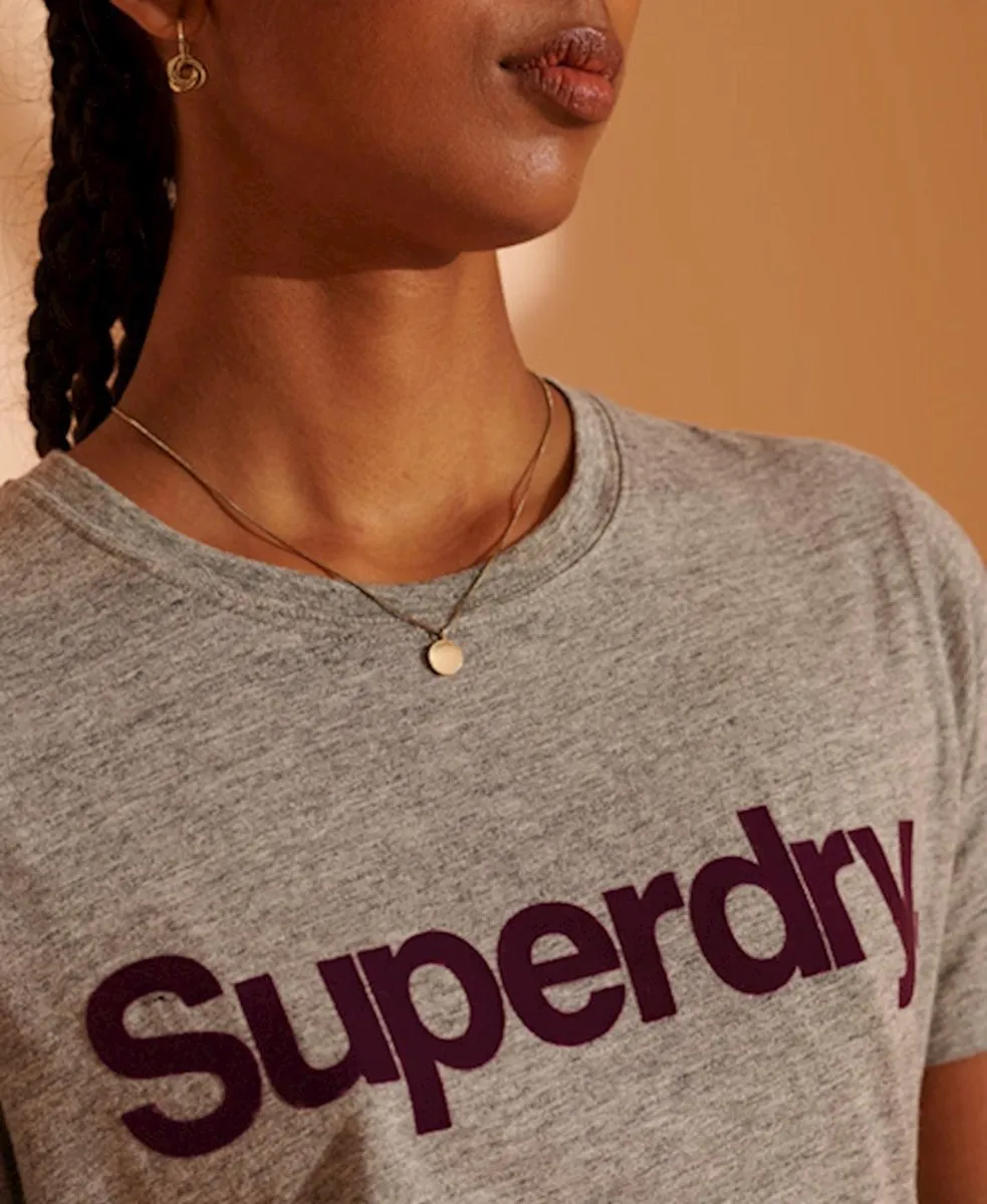 Superdry - Maat S - Classic Flock Dames T-shirt