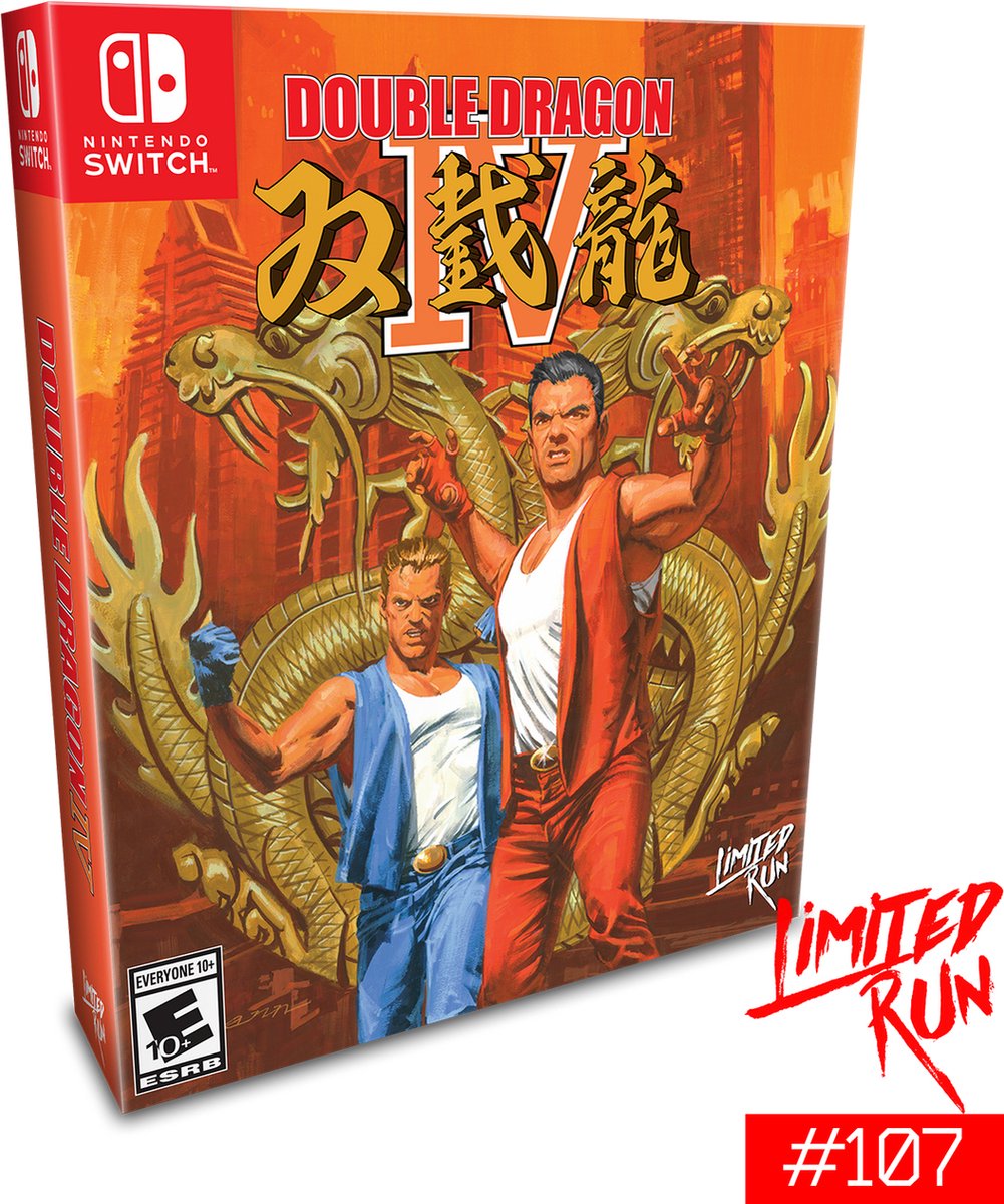 Nintendo Switch, Double Dragon, video game, box art, Limited Run