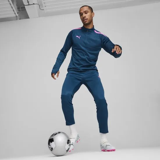 PUMA Maat M teamLIGA 1/4 Zip Top Heren Sporttop - Ocean Tropic-Poison Pink