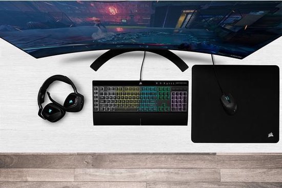 Corsair K55 RGB Pro BE Azerty Gaming Toetsenbord - Zwart