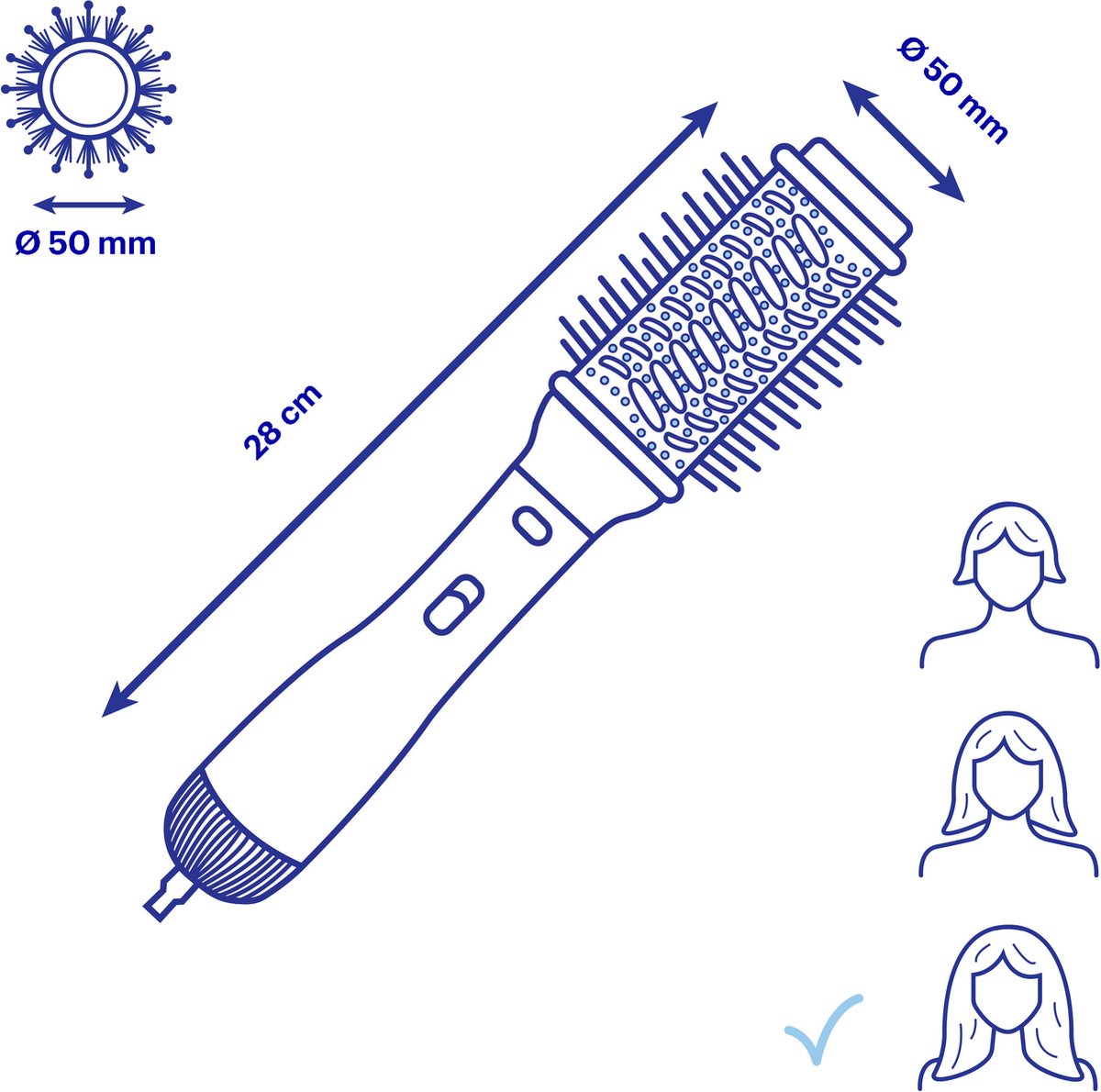 Philips AirStyler 7000 Series - BHA710/00 - Fohnborstel