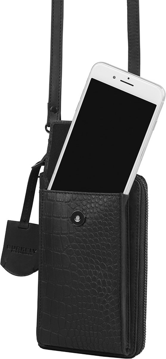 BURKELY Dames Phonebag Lynn - Zwart