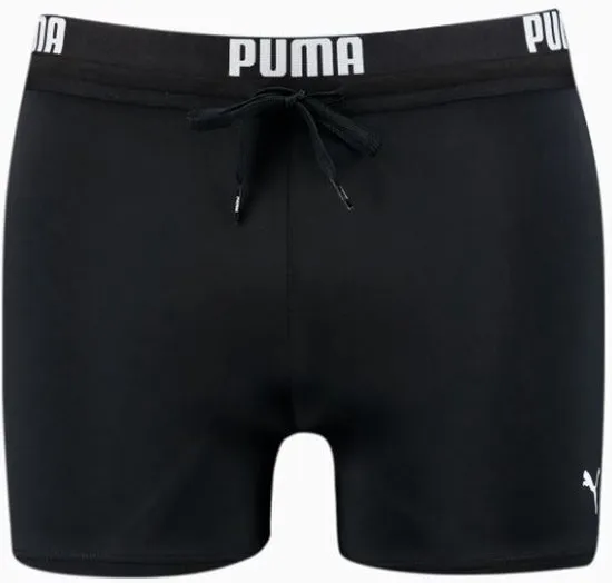 PUMA - M - Swim Logo Trunk Heren Zwembroek - zwart