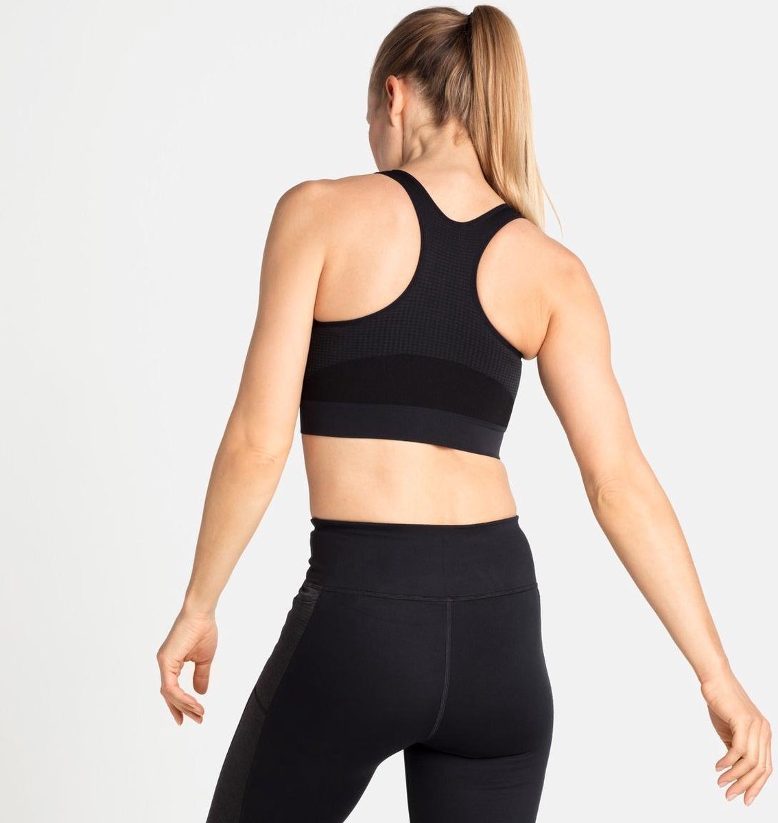 ODLO - maat M - Seamless High Sport Bra - Sportbeha - zwart