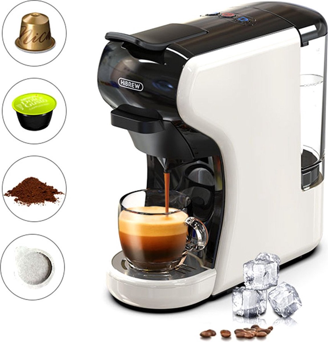 koffiemachine, single-serve, espresso, gemalenkoffie, melkcreamer
