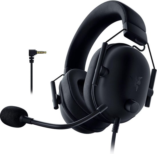 DGMoutlet-nl-Razer-BlackShark-V2-X-Gaming-Headset-PlayStation-3-5mm-Jack-Tempest-3D-audio-1-3m-kabel-Zwart-goedkoop-salek-orting-aanbieding Razer BlackShark V2 X Gaming Headset - PlayStation - 3.5mm Jack - Tempest 3D-audio - 1.3m kabel - Zw