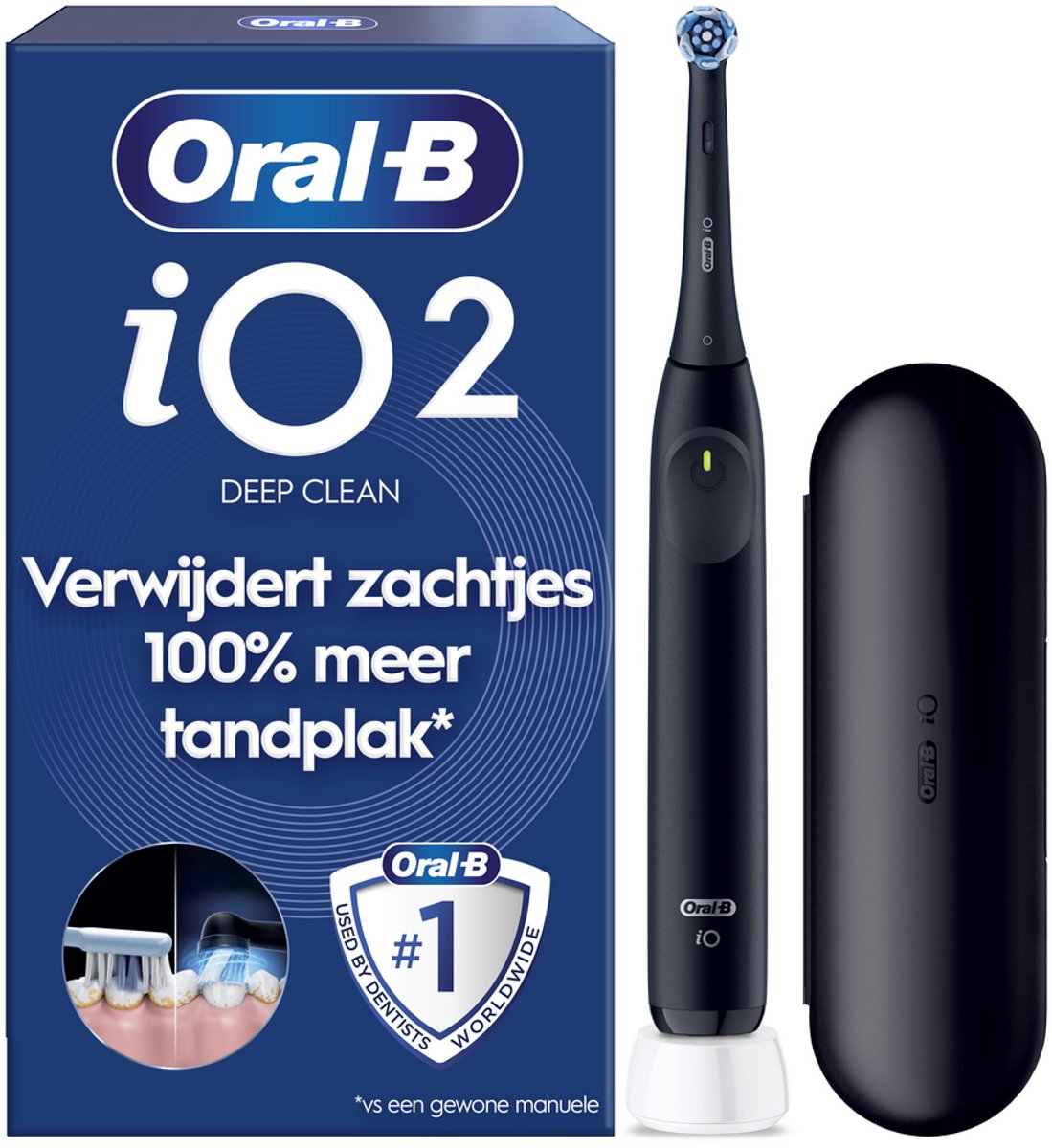 tandborstel, elektrische tandenborstel, iO2, Deep Clean, verwijdert tandplak