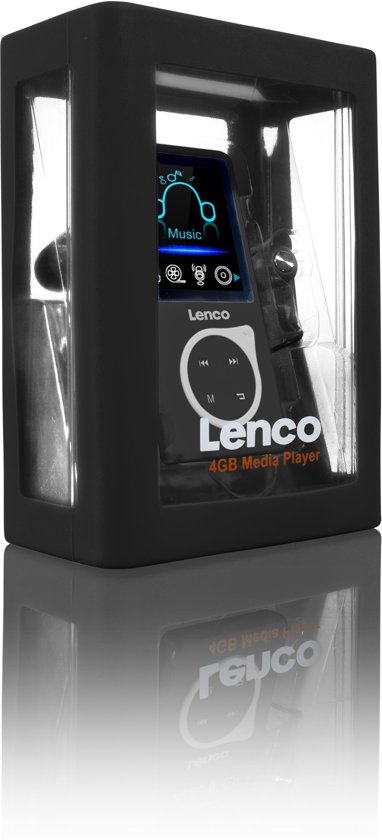 Lenco Xemio-668 - MP3-Speler incl. 8GB micro SD en oordopjes - Zwart