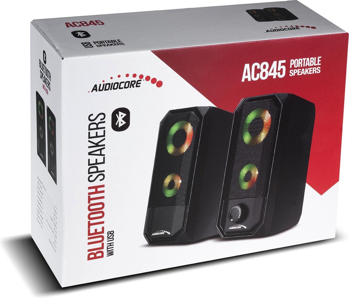 Computer luidsprekers USB Bluetooth 4.2 3,5 mm mini-jack Audiocore AC845