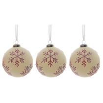 Christmas Decorations - Glazen kerstballen (Ø8 cm) (set van 3)