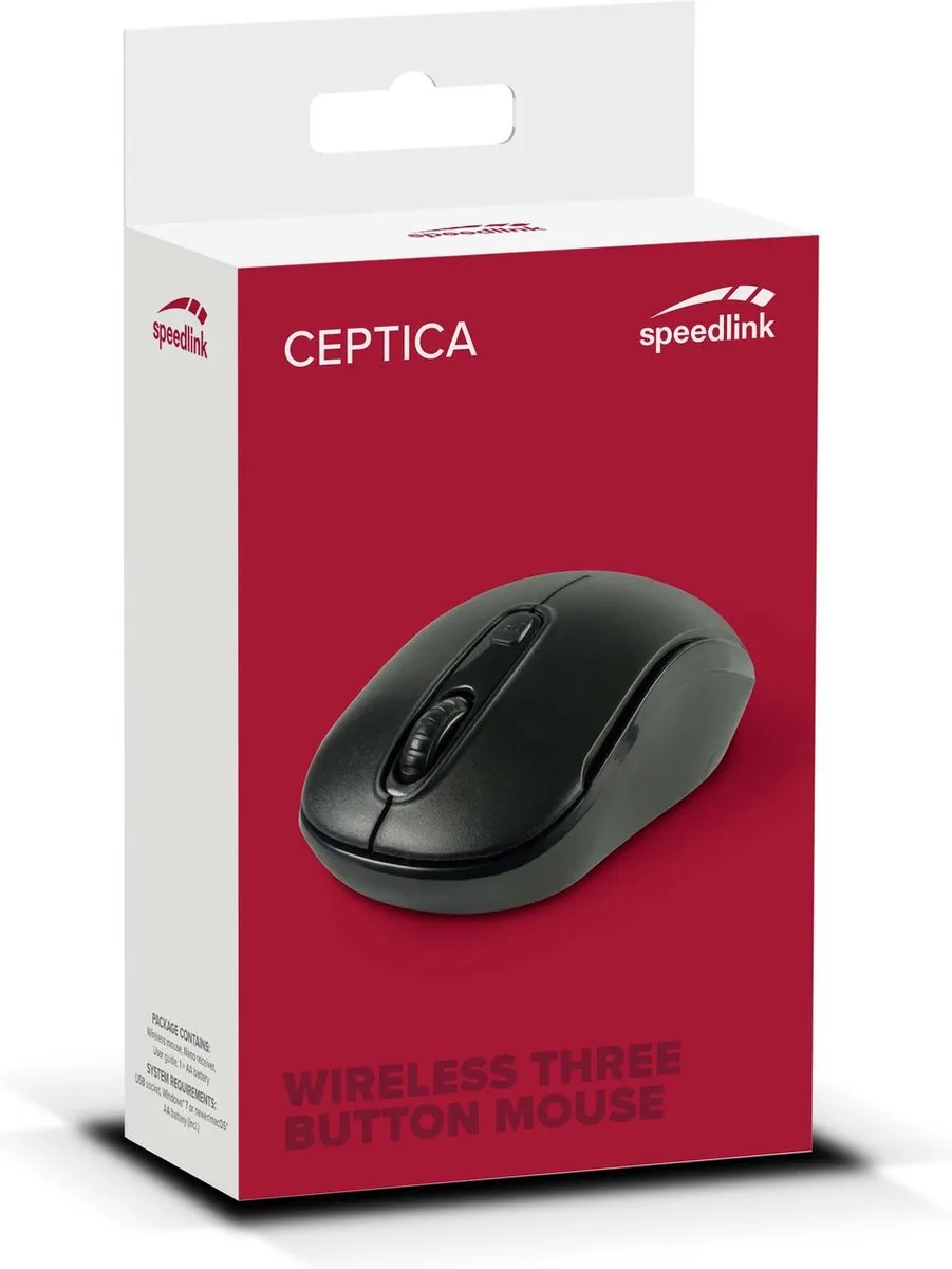 Speedlink CEPTICA - Draadloze USB Muis - Zwart