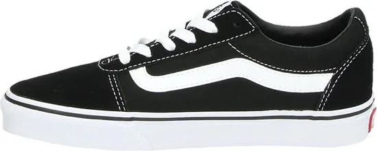 Vans Ward Suede/Canvas Dames Sneakers - 39 - Black/White