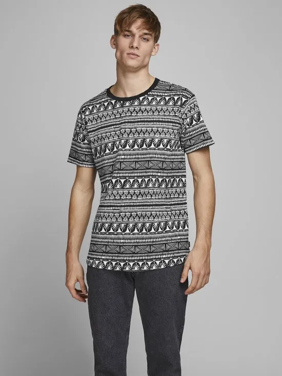 Jack & Jones - JPRMARSHALL BLA,TEE SS CREW NECK - XL - White
