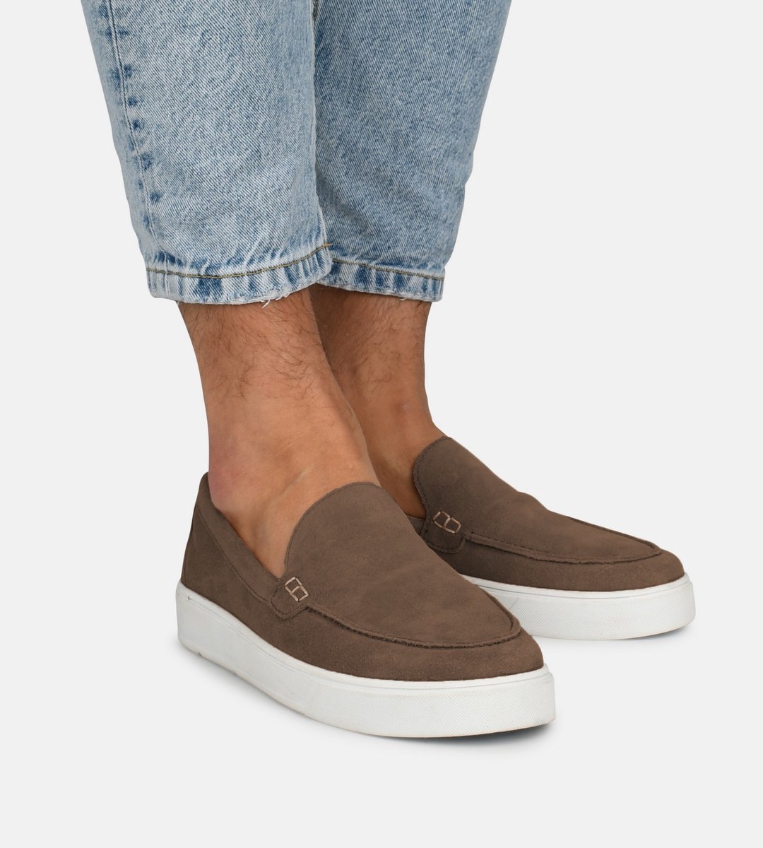 PS Poelman  - Maat 44 GREGORY Heren Loafers - Bruin