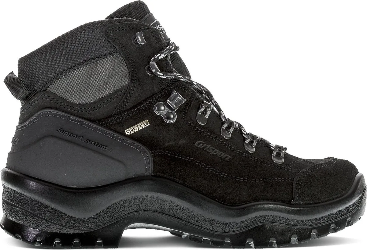 Grisport - mt 45 - Bergen Mid Wandelschoenen Unisex - Black