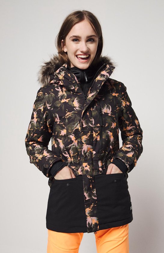 O'Neill Zeolite Jacket Dames Ski jas - Maat XS - Black Aop