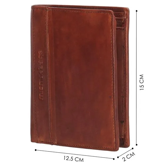 Micmacbags Wallstreet Heren billfold Portemonnee - cognac
