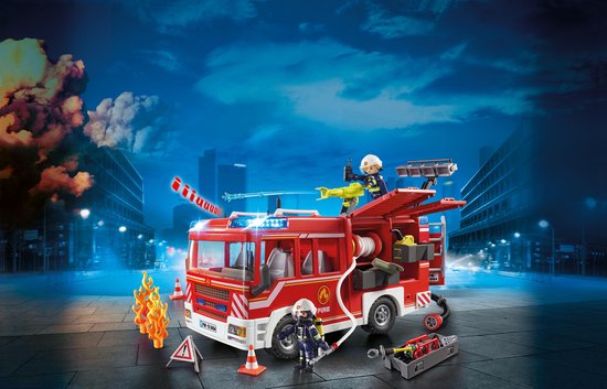 DGMoutlet-nl-PLAYMOBIL-City-Action-Brandweer-ladderwagen-9463-2 PLAYMOBIL City Action Brandweer ladderwagen - 9463