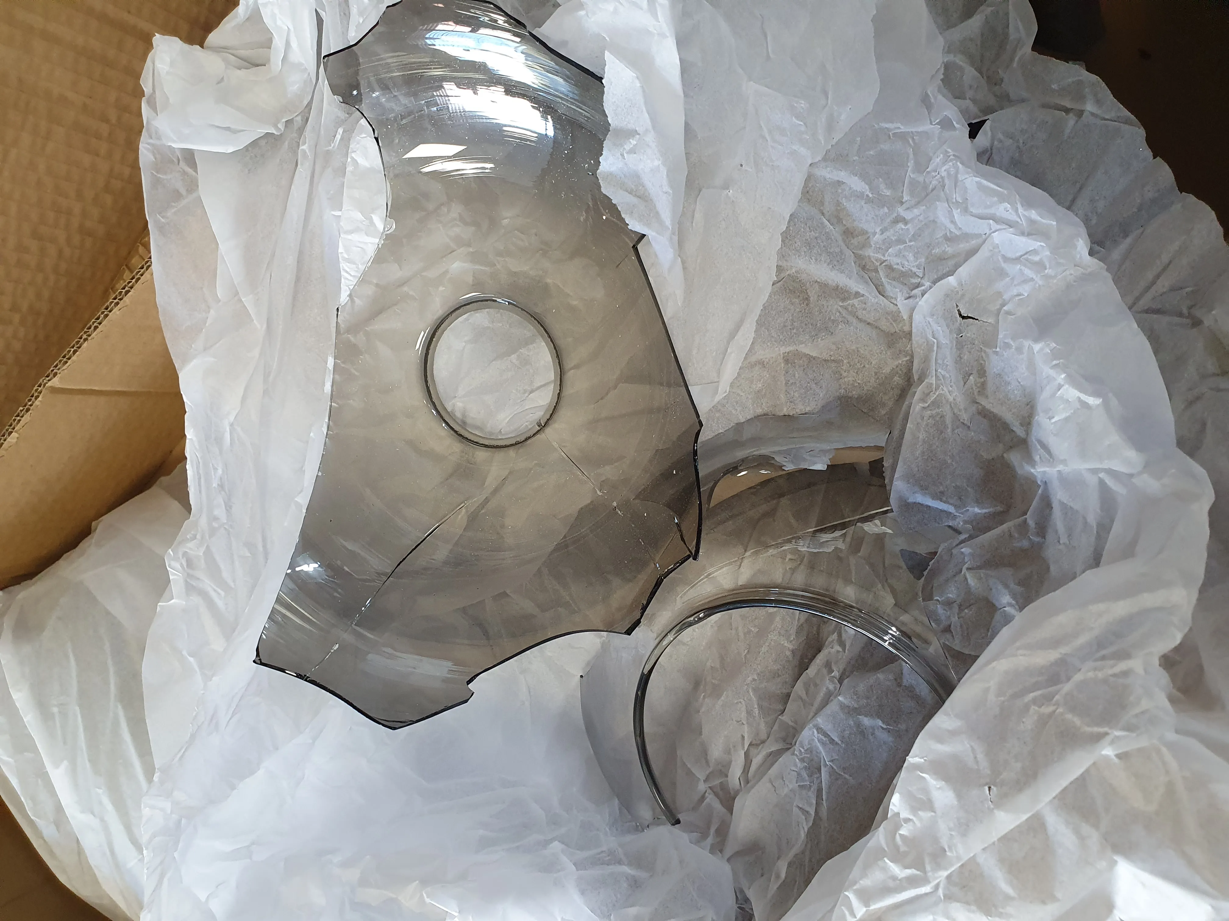 autosonderonderdeel, brandglas, ring, glazen onderdeel, kap glas