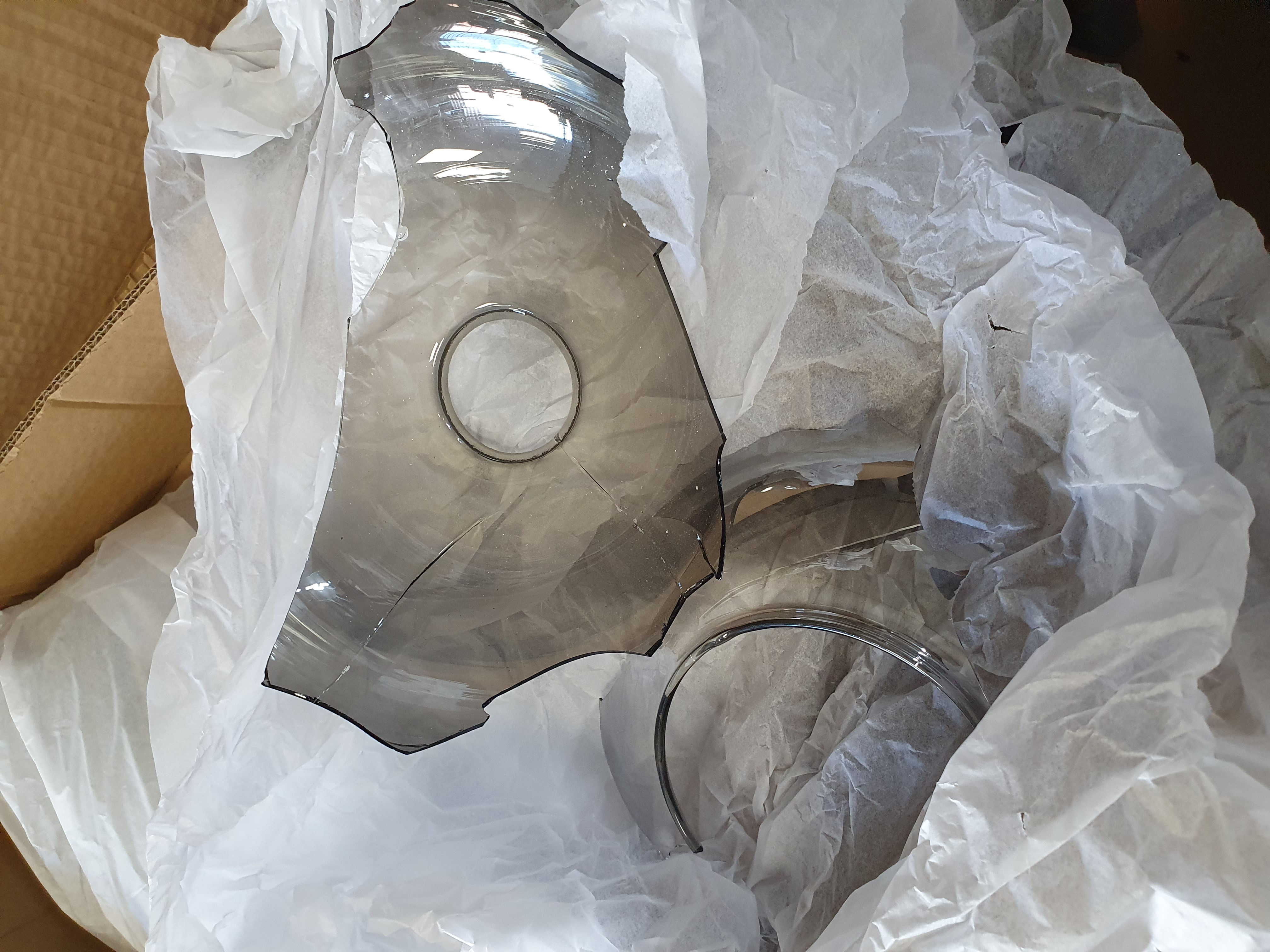 autosonderonderdeel, brandglas, ring, glazen onderdeel, kap glas